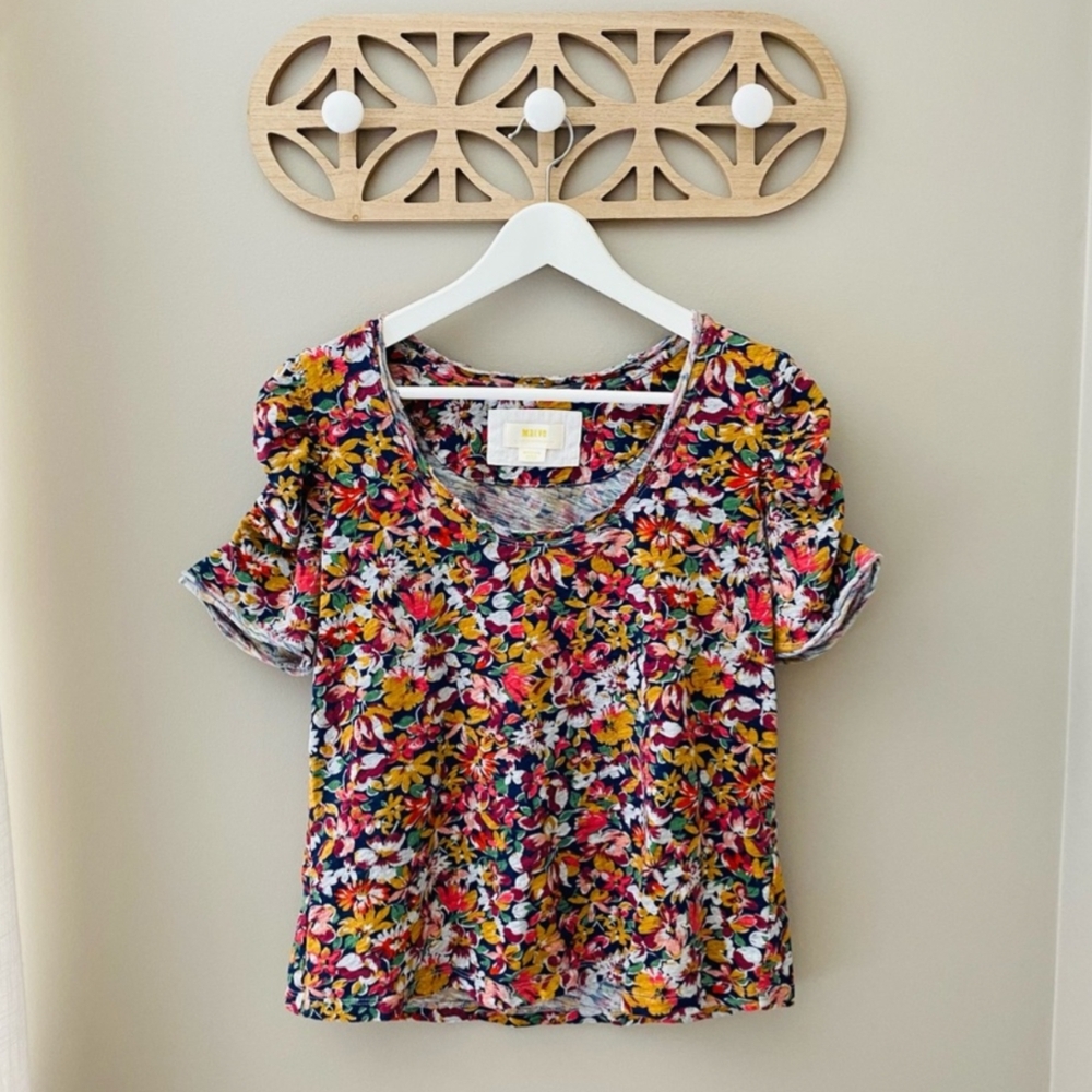 Maeve by Antho. Floral Print Top Sz Medium